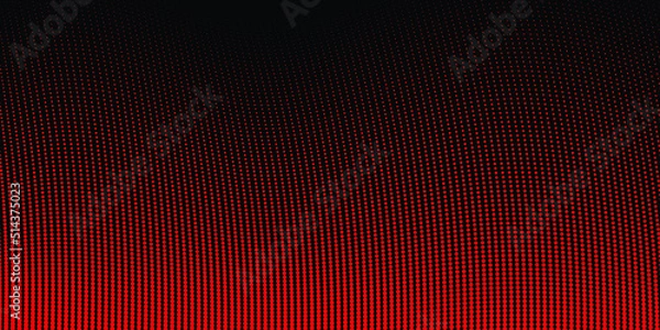 Fototapeta Red dot wave and black abstract background