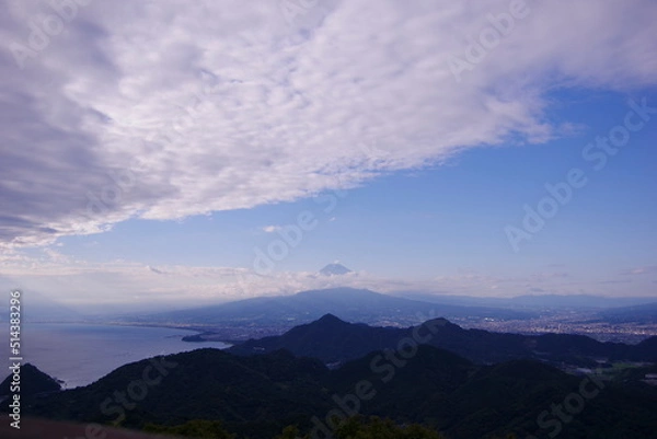Obraz 雲間からの富士山