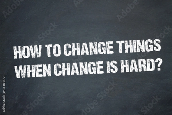 Obraz How to change things,when change is hard?