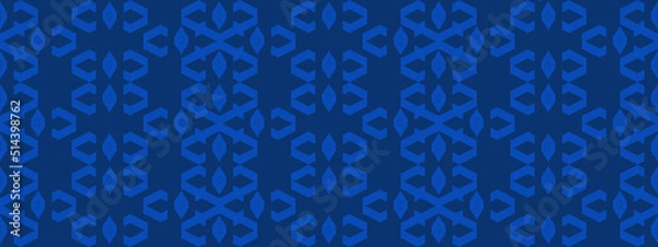 Fototapeta Traditional tribal or Modern native ikat pattern. Geometric ethnic background for pattern seamless design or wallpaper.