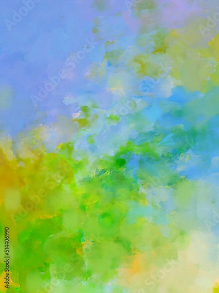 Fototapeta 幻想的な自然の黄緑テクスチャ背景