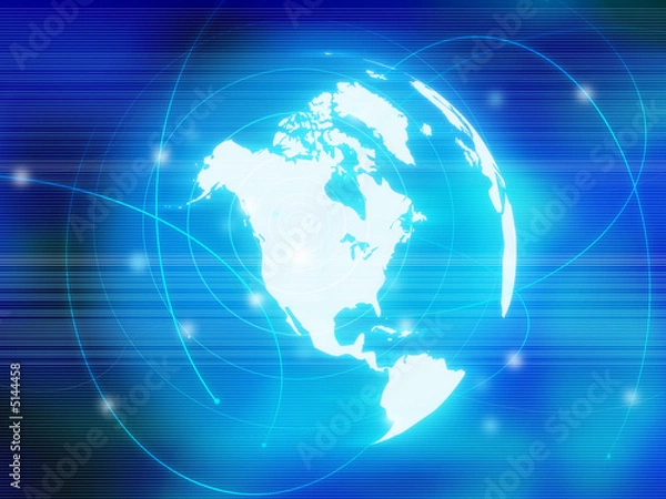 Fototapeta world map