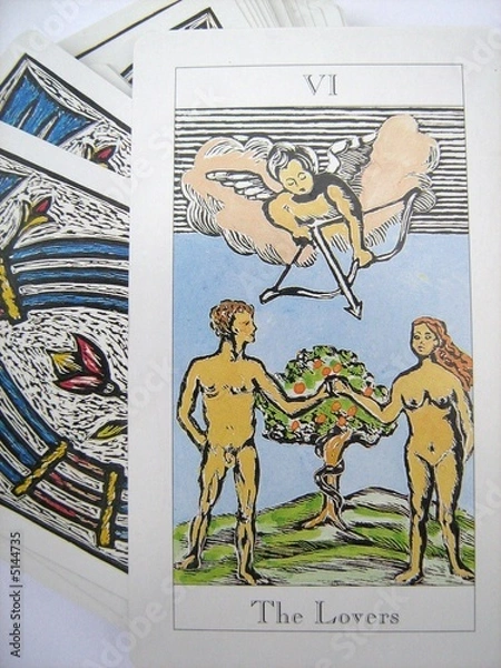Obraz Lovers Tarot Card