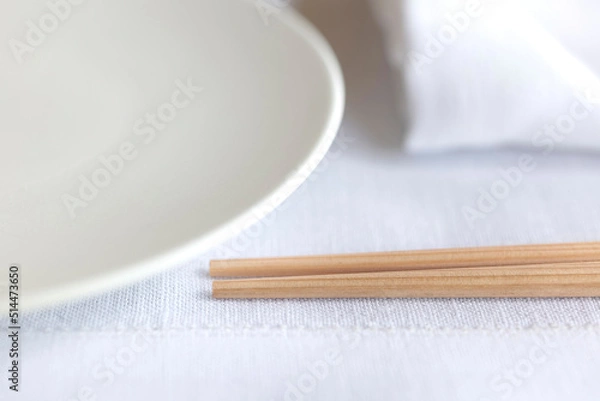Fototapeta 箸と皿