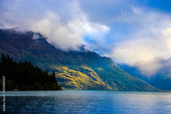 Obraz lake and mountains