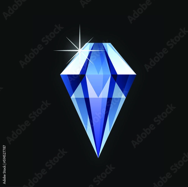 Obraz Diamante brillante Ilustración vectorial