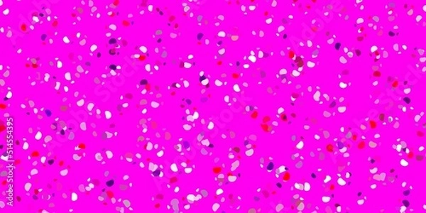 Obraz Light pink, yellow vector pattern with abstract shapes.