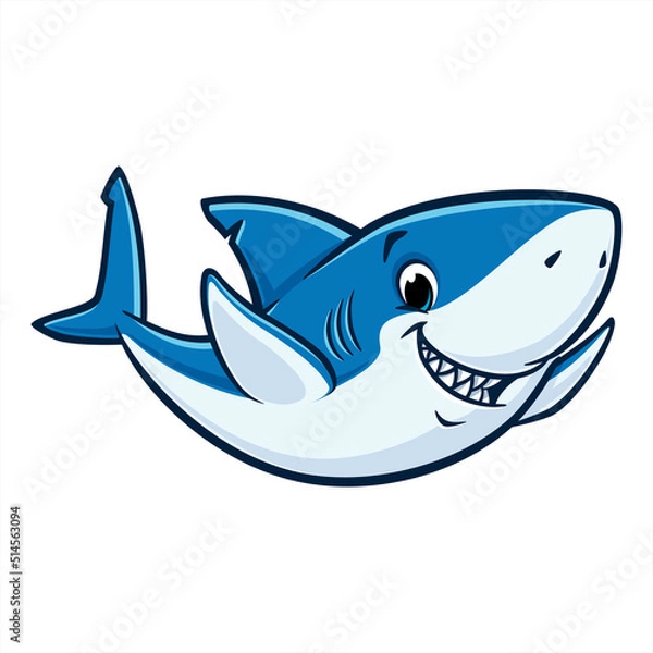 Obraz Cartoon Friendly Shark