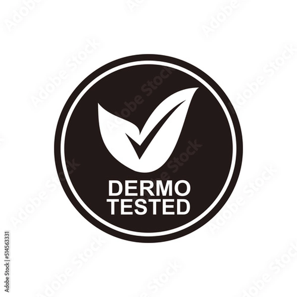 Obraz Dermatologically Tested icon vector sign