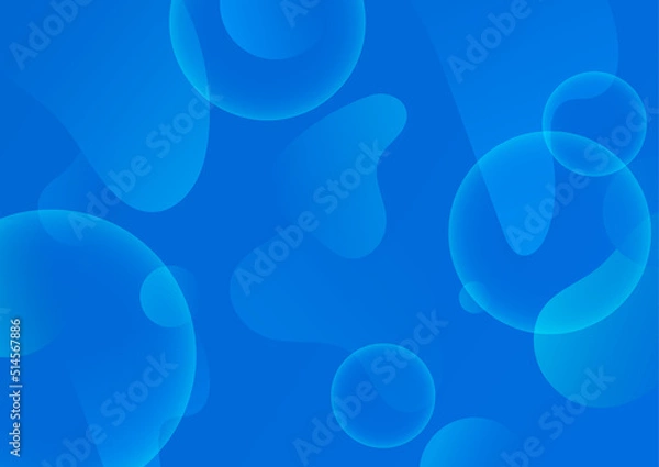 Fototapeta Minimal geometric blue background abstract design. Vector illustration abstract graphic design banner pattern background template.