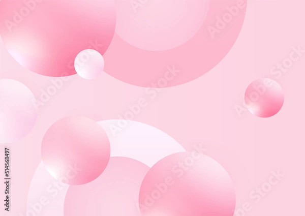 Fototapeta Minimal geometric pink background abstract design. Vector illustration abstract graphic design banner pattern background template.