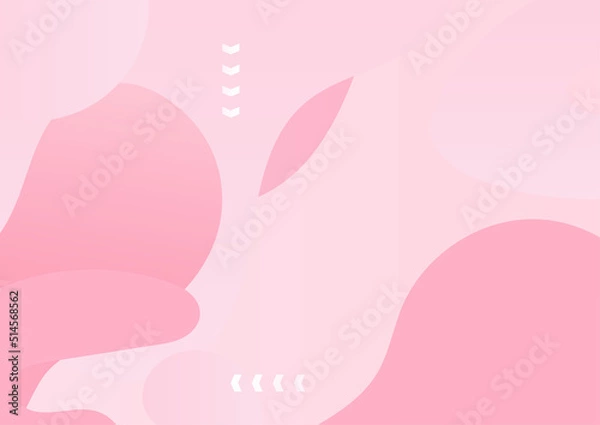 Fototapeta Minimal geometric pink background abstract design. Vector illustration abstract graphic design banner pattern background template.