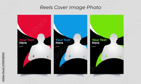 Fototapeta Reels Cover Image Design | Thumbnail Template Photo For Reels