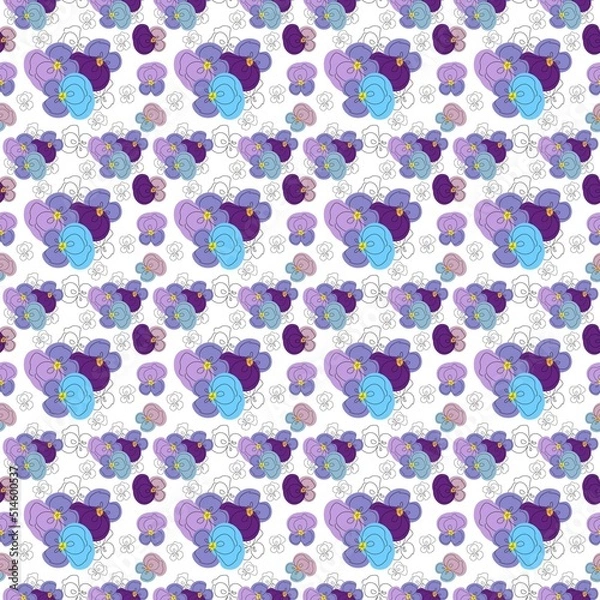 Obraz seamless pattern with flowers