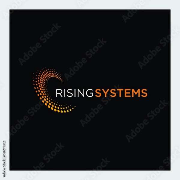 Obraz renewable energy technology logo design