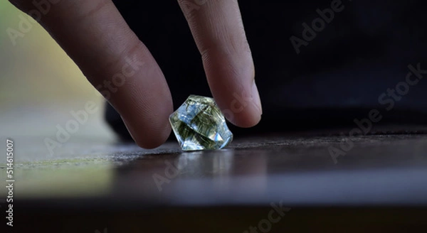 Fototapeta Diamonds are valuable, expensive and rare. For making jewelry	