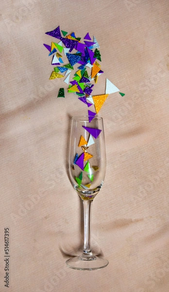 Fototapeta overturned glass