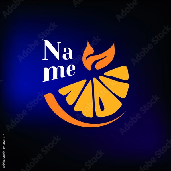 Obraz Orange logo design. Vector image for your branding