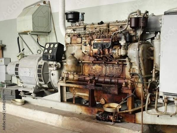 Obraz Old diesel generator
