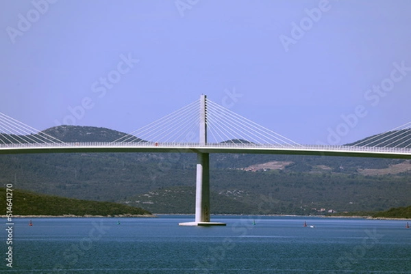 Obraz Peljesac bridge closeup