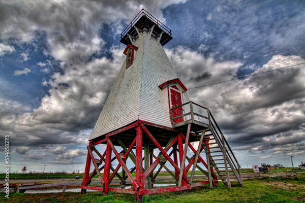 Fototapeta lighthouse elevated on platform