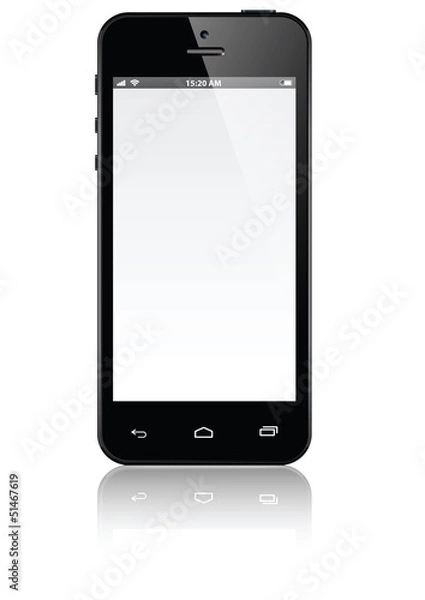 Obraz Realistic mobile phone