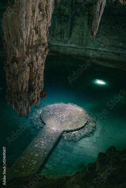 Obraz Cenote Suytun at Valladolid, Yucatan, Mexico