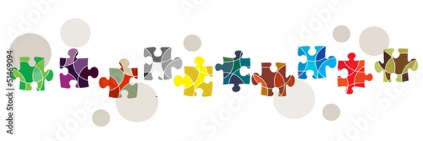 Obraz Koncepcja różnorodności i łączności