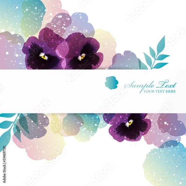 Fototapeta pansy background