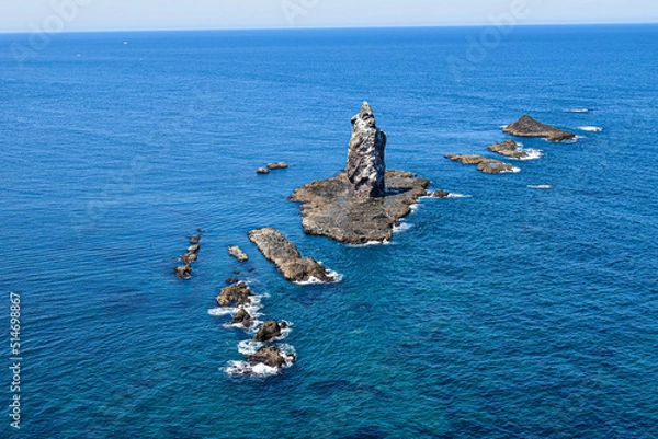 Fototapeta 《北海道の絶景》神威岬（かむいみさき）・神威岩（かむいいわ）