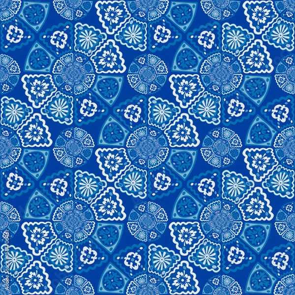 Obraz Beautiful blue tiles