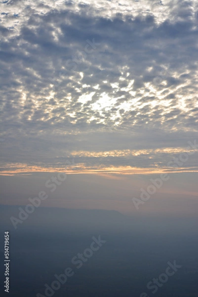 Fototapeta sky's overcast nature for background and other