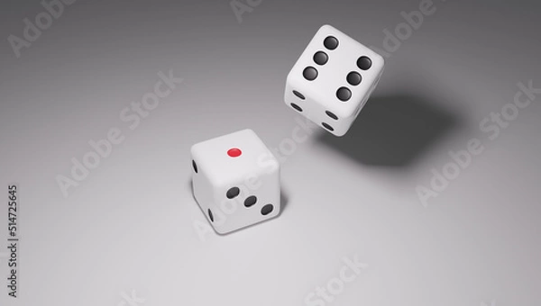 Obraz 3d artwork dice