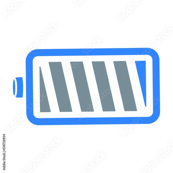 Fototapeta Battery, charge,  charging, empty icon