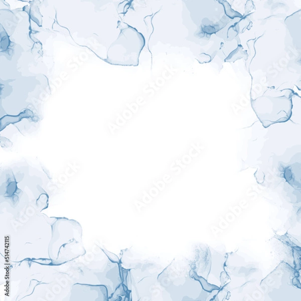 Obraz blue marble frame pattern