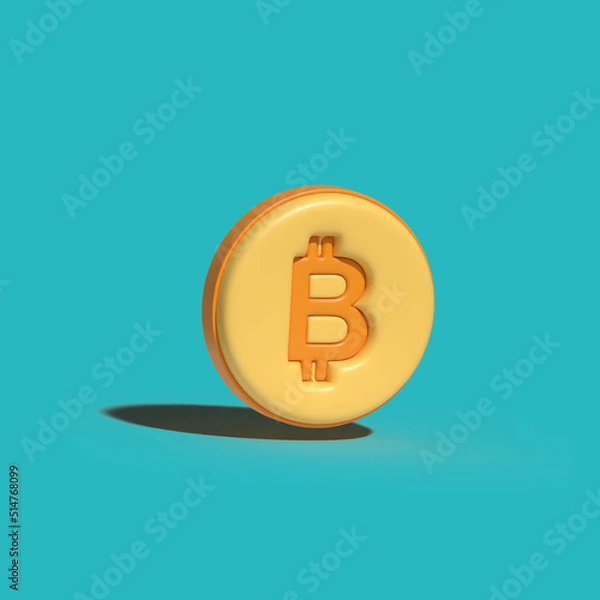 Obraz 3d bitcoin materials