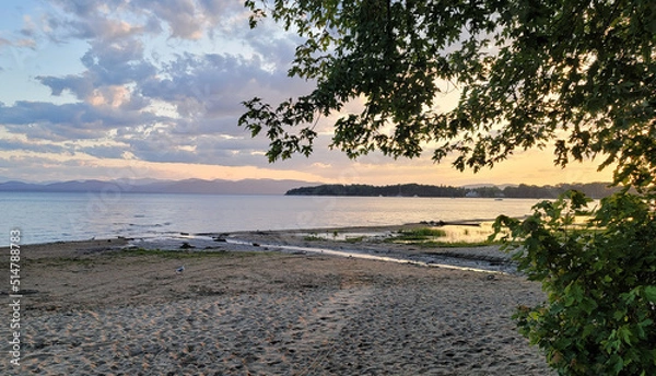 Obraz Sunset Over Lake Champlain