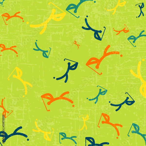 Obraz Drawing golf sport background
