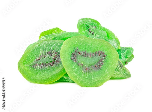 Fototapeta Heap of dry kiwi slices isolate