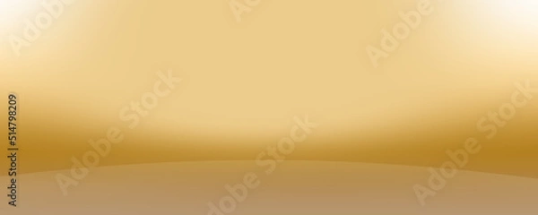 Fototapeta Yellow abstract banner background with gradient