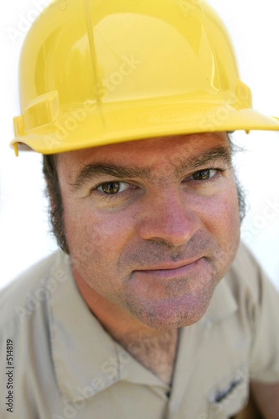 Fototapeta friendly hard hat worker
