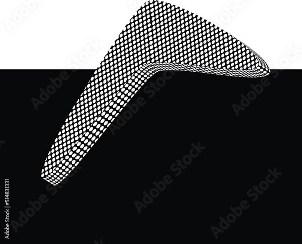 Obraz dooted 3d boomerang