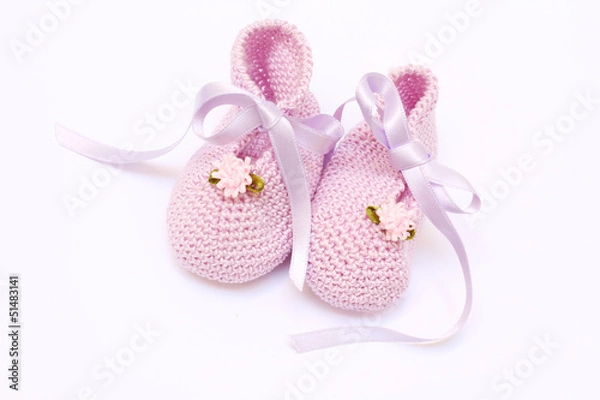 Obraz baby pink booties