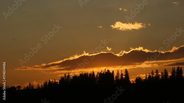 Obraz Sunset in the mountains