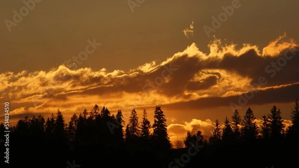 Obraz Sunset in the mountains