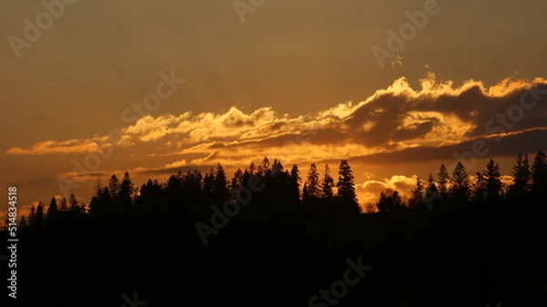 Obraz Sunset in the mountains