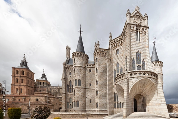 Obraz Episcopal Palace in Astorga, Spain