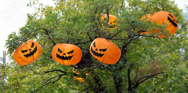 Obraz Paper halloween lanterns