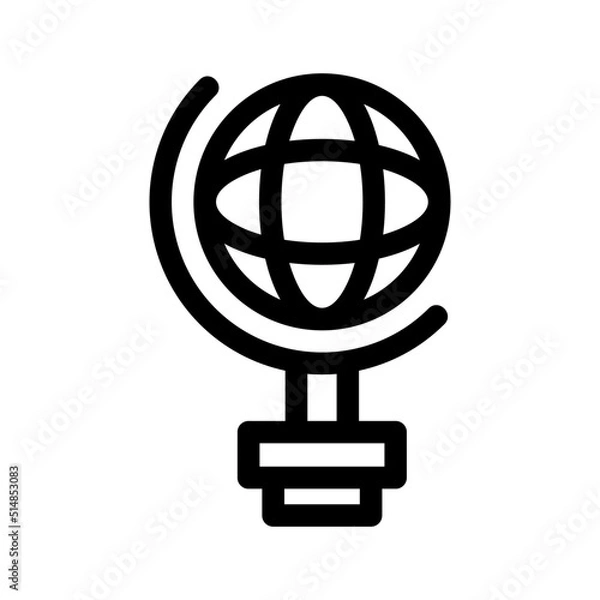 Fototapeta global icon or logo isolated sign symbol vector illustration - high quality black style vector icons
