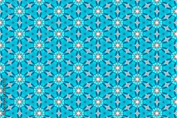 Obraz ターコイズカラーシームレスパターン